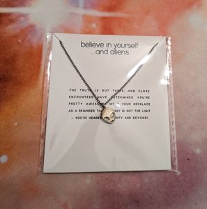 👽 Gold Alien Necklace